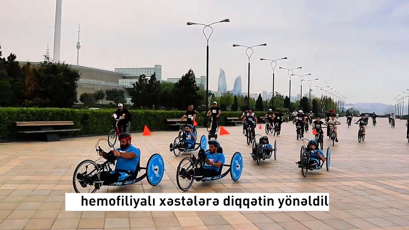 Dünya Hemofiliya Gününə həsr edilmiş həkim və pasiyentlərin həmrəylik veloyürüşün video çarxı