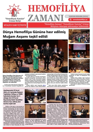 "Hemofiliya Zamanı" İnformasiya Bülleteni 2024-cü il