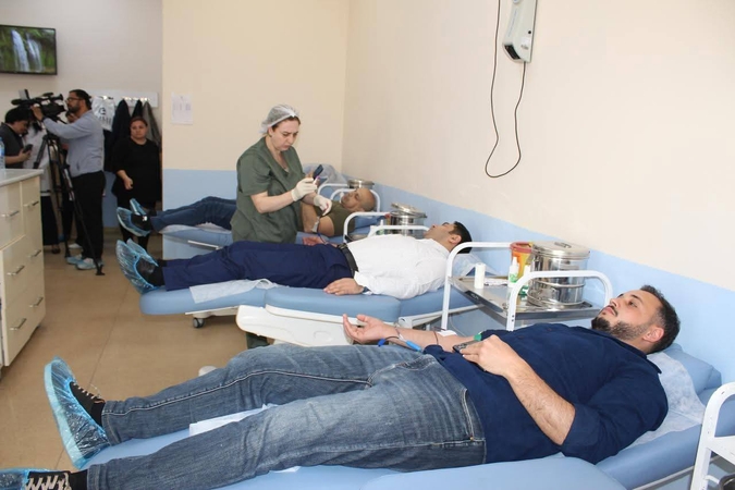 17 Aprel - Ümumdünya Hemofiliya Gününə həsr edilmiş qanvermə aksiyası keçirilib